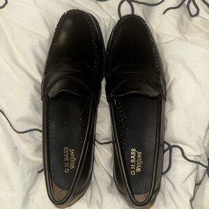 G.H. Bass & Co. Classic Black Leather Slip-Ons